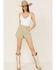 Image #1 - Rolla's Women's High Rise Mirage Shorts, Light Green, hi-res