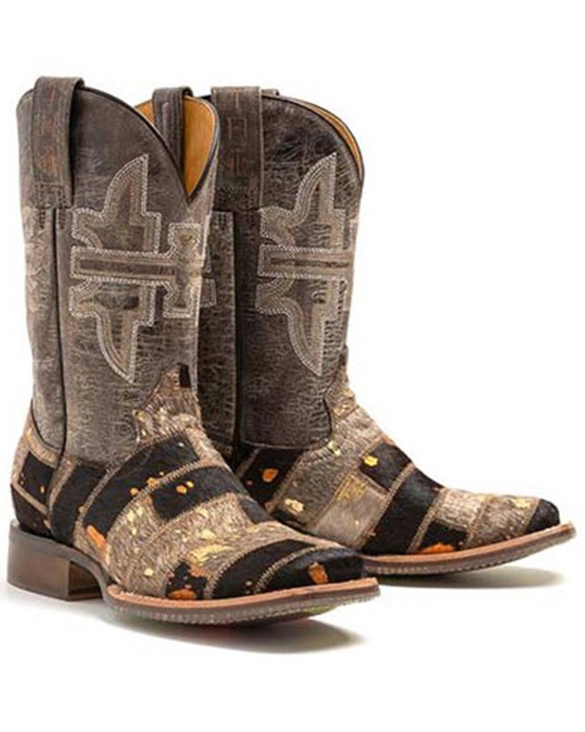 Image #1 - Tin Haul Women's Furrlicious Western Boots - Broad Square Toe, Brown, hi-res