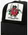 Image #2 - Ariat Women's Rose Patch Ball Cap, Black/white, hi-res