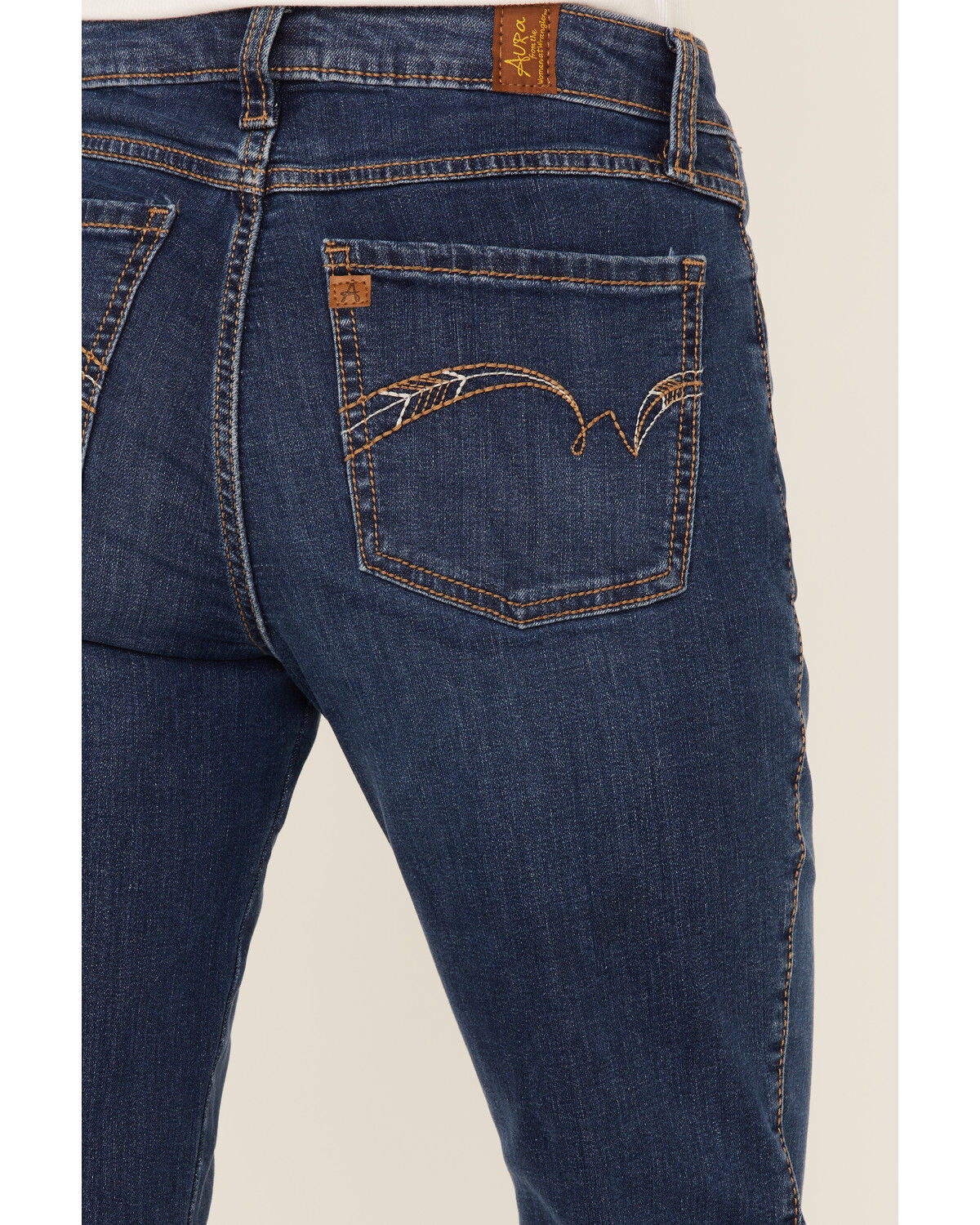 Image #3 - Wrangler Women's Aura Jennifer Dark Wash Bootcut Jeans, Blue, hi-res