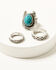 Image #1 - Idyllwind Women's Harper Horseshoe Statement Ring Set - 3 Piece, Silver, hi-res