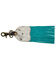 Image #2 - Myra Bag Women's Running River Hair-On Hide Fringe Key Fob, Turquoise, hi-res