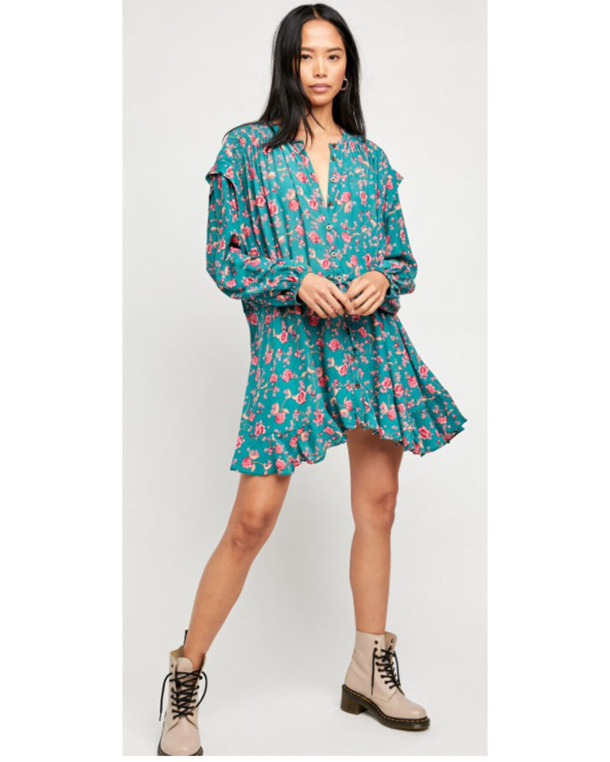 Image #1 - Free People Women's Flower Fields Mini Dress, , hi-res