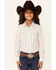 Image #1 - Cruel Girl Girl's Stripe Print Long Sleeve Pearl Snap Western Shirt, Multi, hi-res
