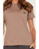 Image #2 - Carhartt Women's Irvine Relaxed Short Sleeve Work Shirt, Brown, hi-res