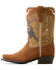 Image #2 - Ariat X Rodeo Quincy Girls' American Cowboy Futurity Western Boots - Broad Square Toe, Brown, hi-res