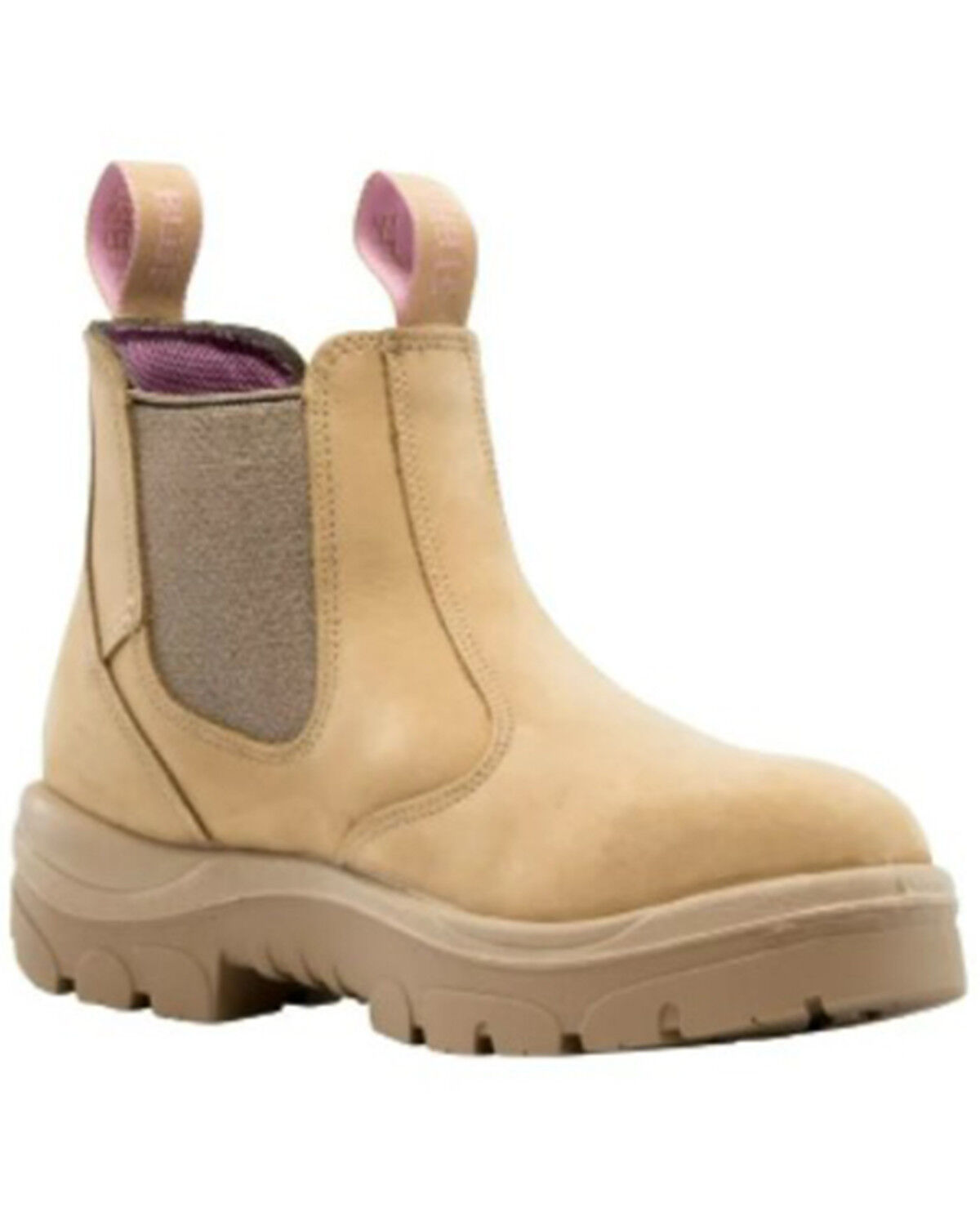 Image #1 - Steel Blue Women's Hobart 6" Chelsea Work Boot - Steel Toe, Sand, hi-res