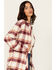 Image #2 - Idyllwind Women's Rendon Plaid Print Long Sleeve Snap Flannel, Pecan, hi-res