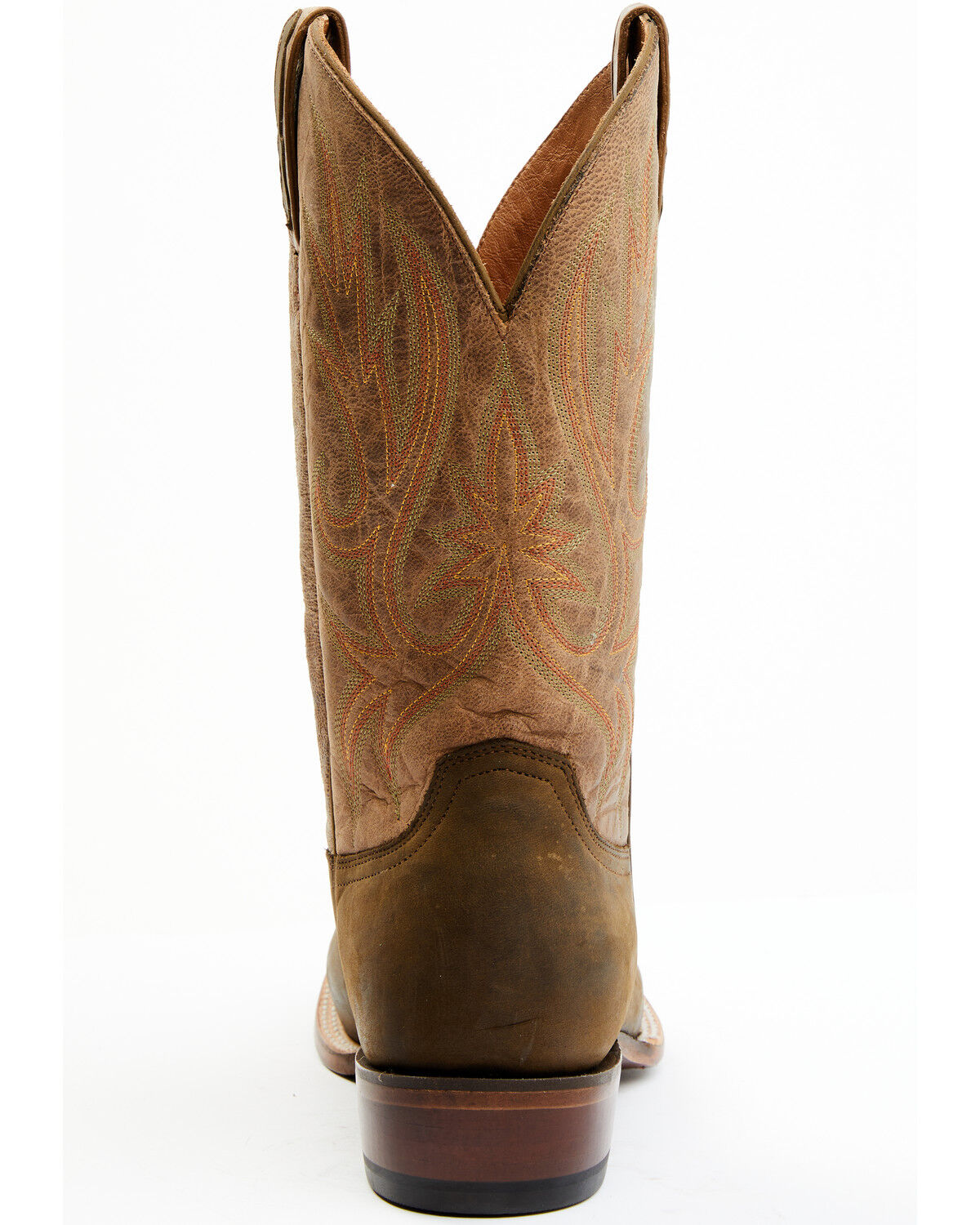 Image #5 - Lucchese Men's Gordon Western Boots - Broad Square Toe, Olive, hi-res