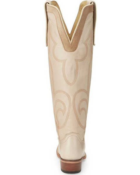 Image #5 - Justin Women's Verlie Vintage Tall Western Boots - Snip Toe , Cream, hi-res