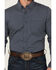 Image #3 - Cody James Men's Chris Geo Print Long Sleeve Button-Down Stretch Western Shirt, Dark Blue, hi-res