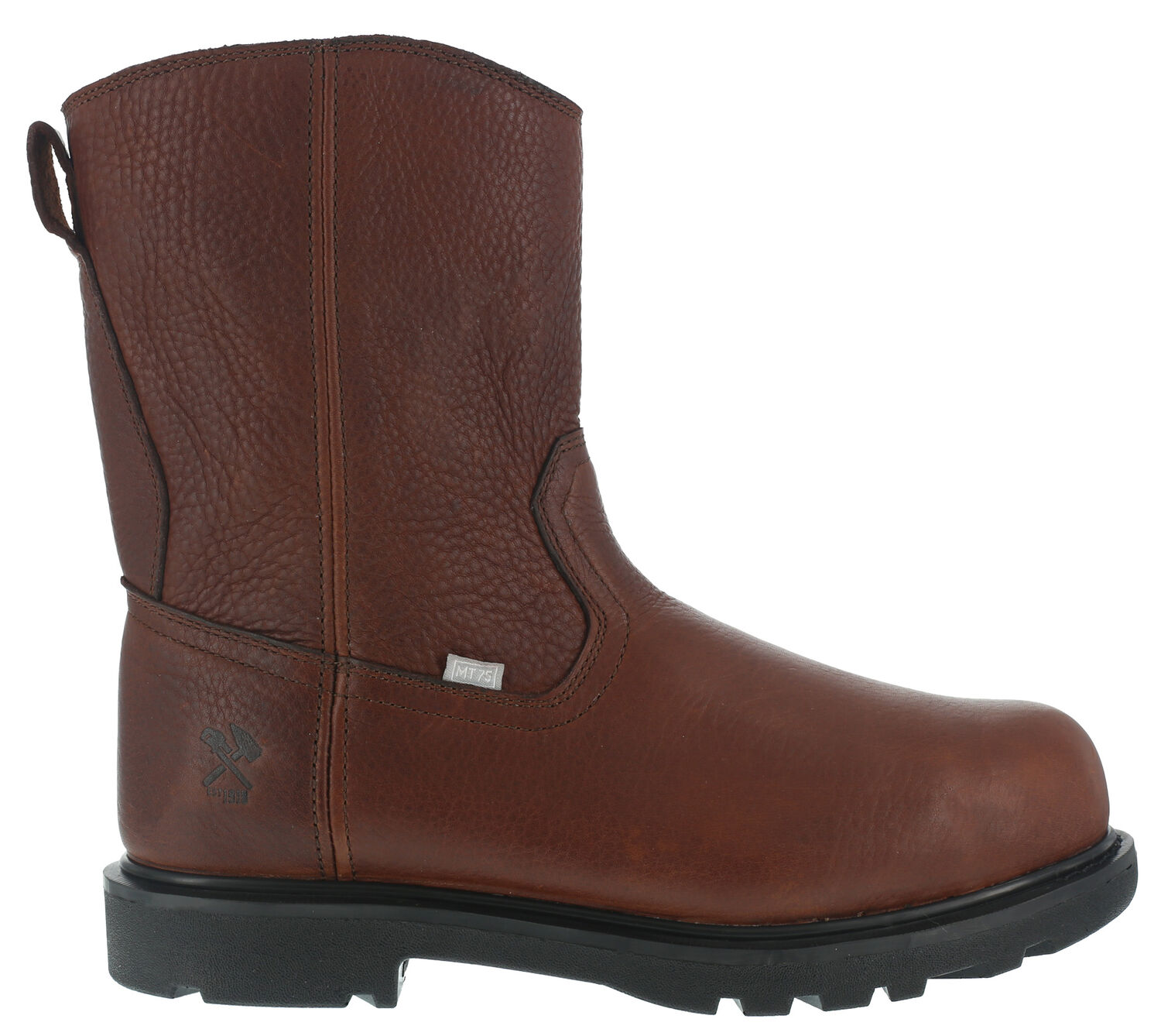Image #3 - Iron Age Men's Hauler Wellington Side-Zipper Work Boots - Composite Toe, Brown, hi-res