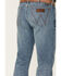 Wrangler Retro Premium Men's Eagleton Light Wash Stretch Slim Bootcut Jeans , Blue, hi-res