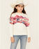 Image #1 - Shyanne Girls' Scenic Print Long Sleeve Pullover, Off White, hi-res