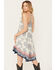 Image #4 - Angie Women's Halter Border Print Tier Dress, Ivory, hi-res