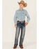 Image #1 - Ariat Boys' B4 Medium Wash Relaxed Bootcut Denim Jeans, Blue, hi-res