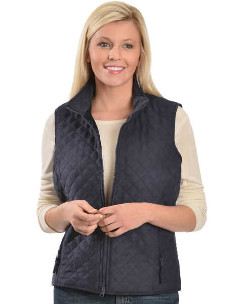 Image #1 - Outback Trading Co. Women's Grand Prix Vest, Navy, hi-res