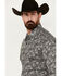 Image #2 - Rock & Roll Denim Men's Paisley Print Long Sleeve Pearl Snap Stretch Western Shirt, Black, hi-res
