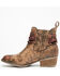 Image #3 - Circle G Women's Harness & Studs Booties - Round Toe, Brown, hi-res