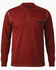 Image #1 - Forge Workwear Men's FR Lightweight Long Sleeve 1/4 Button-Down Henley Work Shirt, Burgundy, hi-res