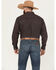 Image #4 - Rodeo Clothing Men's Geo Print Long Sleeve Button-Down Shirt, Black, hi-res