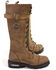 Image #2 - Milwaukee Leather Women's Tall Motorcycle Boots - Round Toe, Brown, hi-res