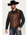 Image #1 - Kobler Leather Men's Lacing Zapata Vest , Dark Brown, hi-res