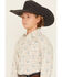 Image #2 - Rough Stock by Panhandle Boys' Steer Head Printed Long Sleeve Pearl Snap Western Shirt, Tan, hi-res