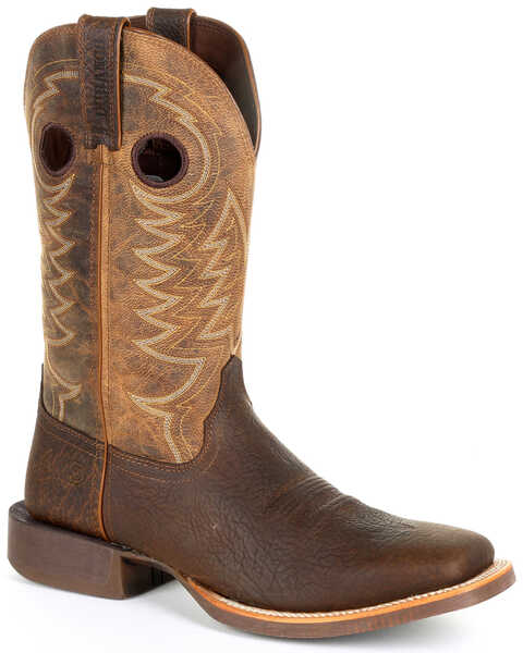 Image #1 - Durango Men's Rebel Pro Western Work Boots - Square Toe, Brown, hi-res