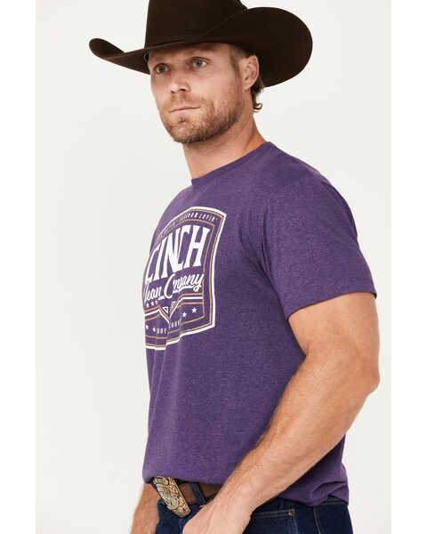 Image #2 - Cinch Men's Logo Short Sleeve T-Shirt, Purple, hi-res