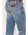 Image #4 - Wrangler Retro Men's Nolen Light Wash Slim Bootcut Stretch Denim Jeans - Tall, Light Wash, hi-res