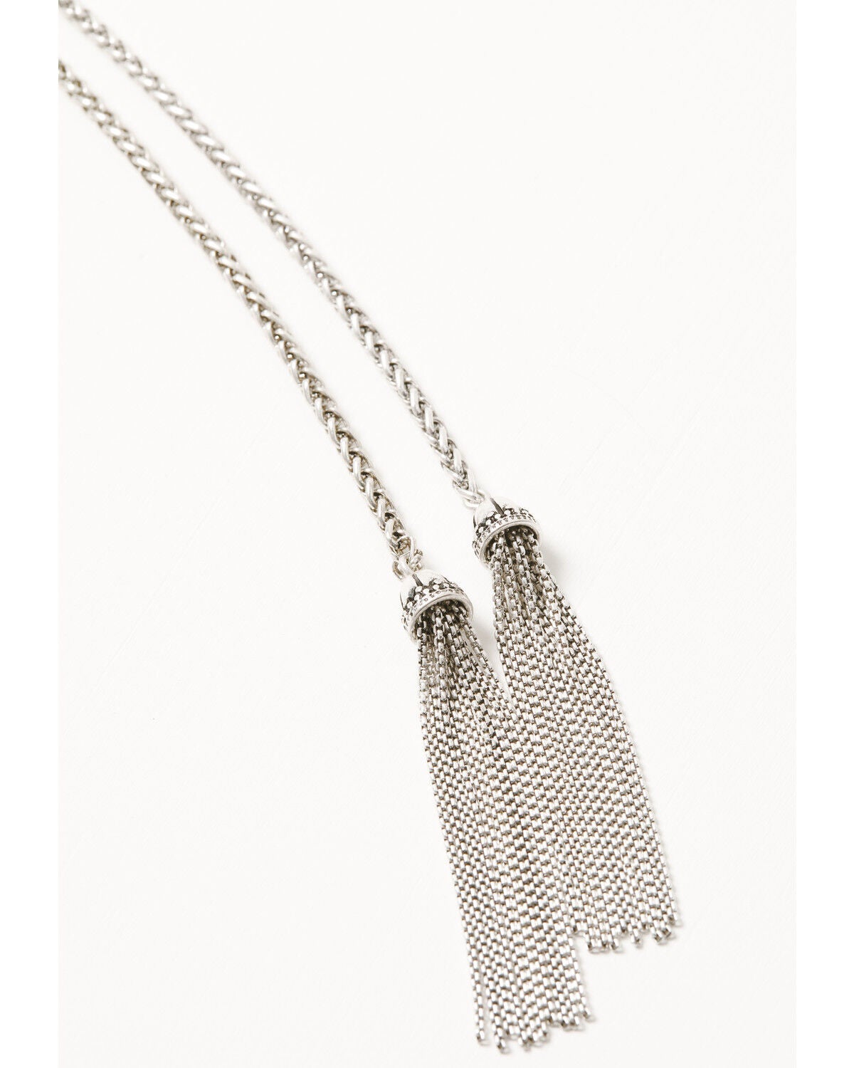 Image #3 - Lainey Wilson Women's Long Pear Stone Bolo, Silver, hi-res