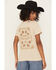 Image #1 - Wrangler Women's Logo Flower Short Sleeve Graphic Tee, Cream, hi-res