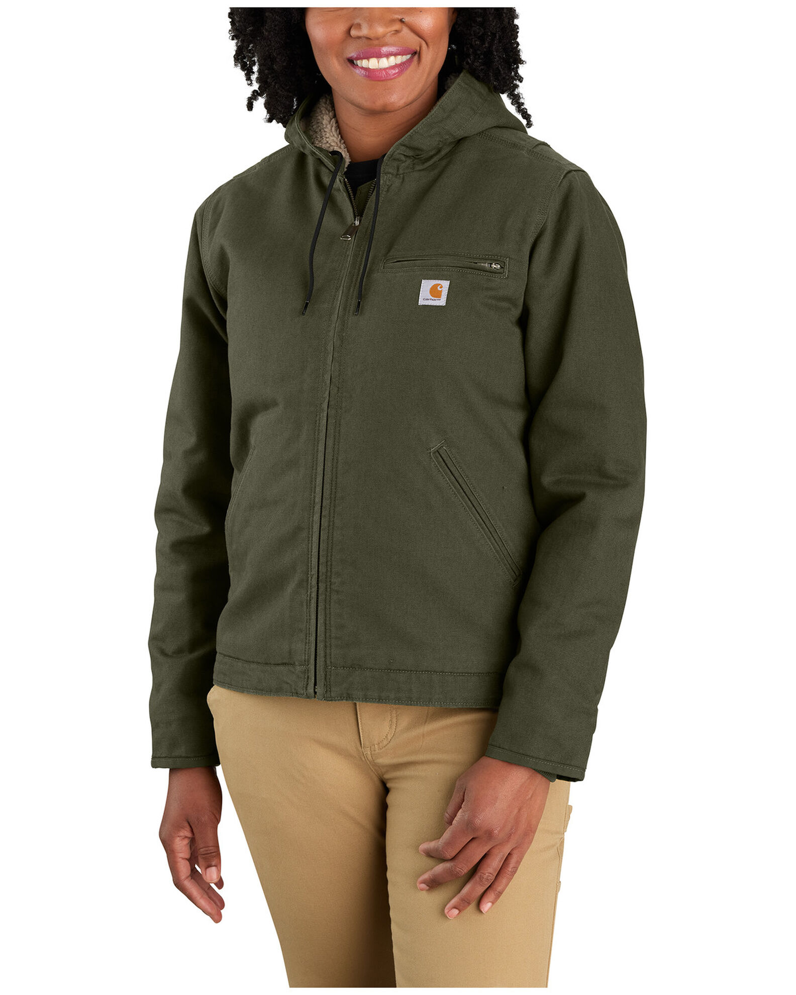 Carhartt hooded chore jacket hotsell