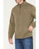 Image #3 - George Strait by Wrangler Men's Solid 1/4 Zip Pullover, Olive, hi-res