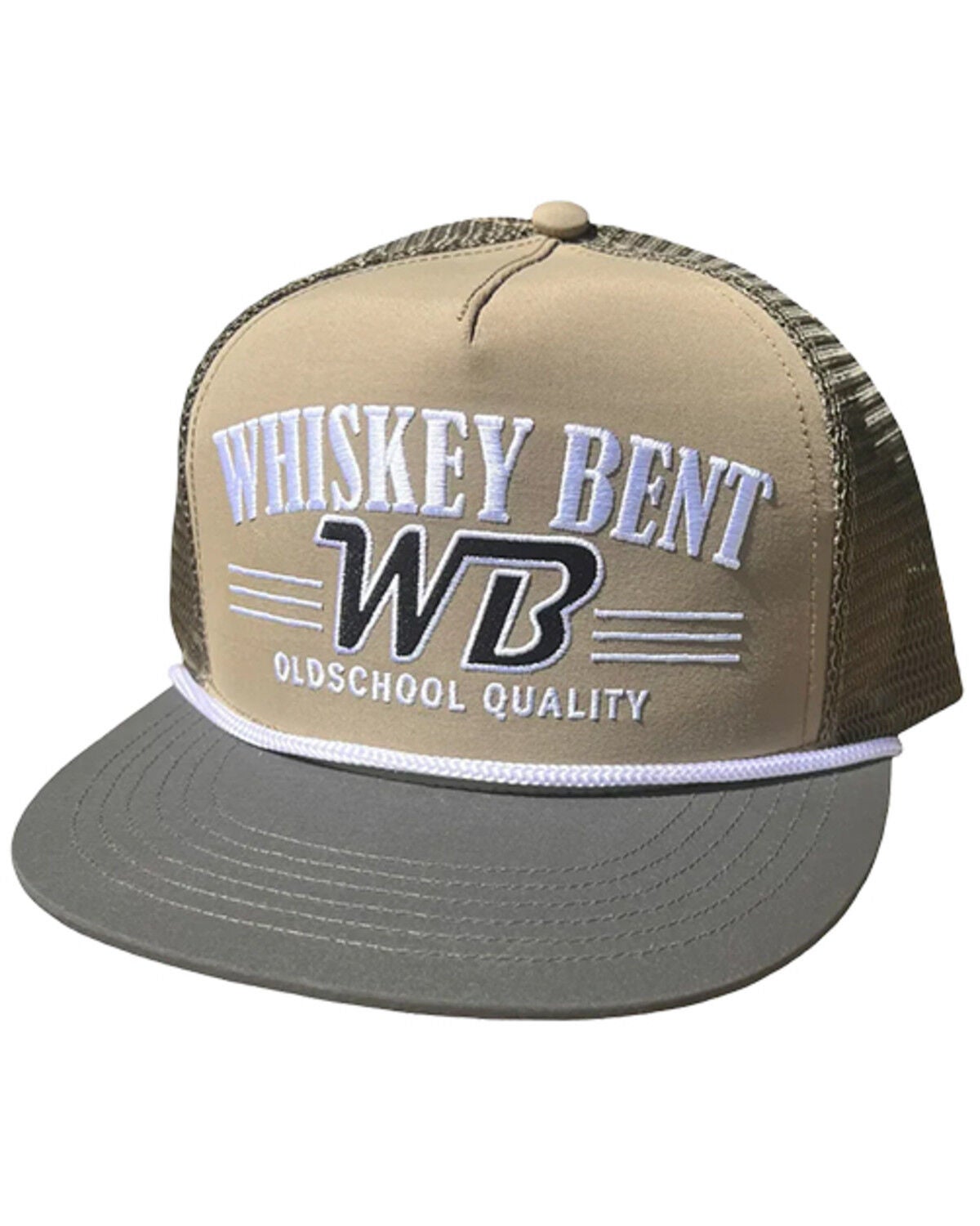 Image #1 - Whiskey Bent Men's Old School Ball Cap, Brown, hi-res