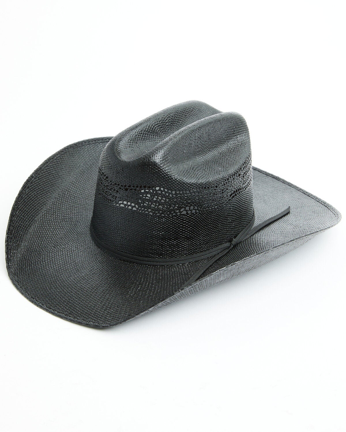 Cody James Men's Bangora 15X Straw Cowboy Hat, Black, hi-res