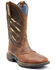 Image #1 - Shyanne Women's Xero Gravity Lite Flag Western Performance Boots - Broad Square Toe, Brown, hi-res