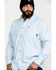 Image #1 - Ariat Men's FR Solid Durastretch Long Sleeve Work Shirt, White, hi-res
