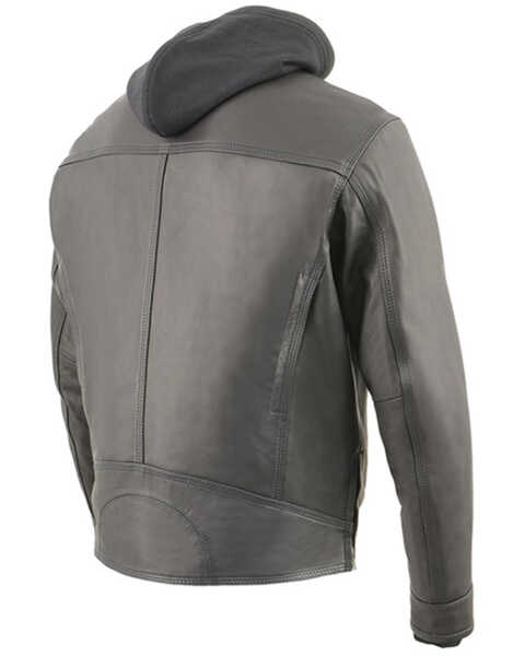 Image #2 - Milwaukee Leather Men's Lightweight Vented Scooter Style Leather Motorcycle Jacket - 4X, Black, hi-res