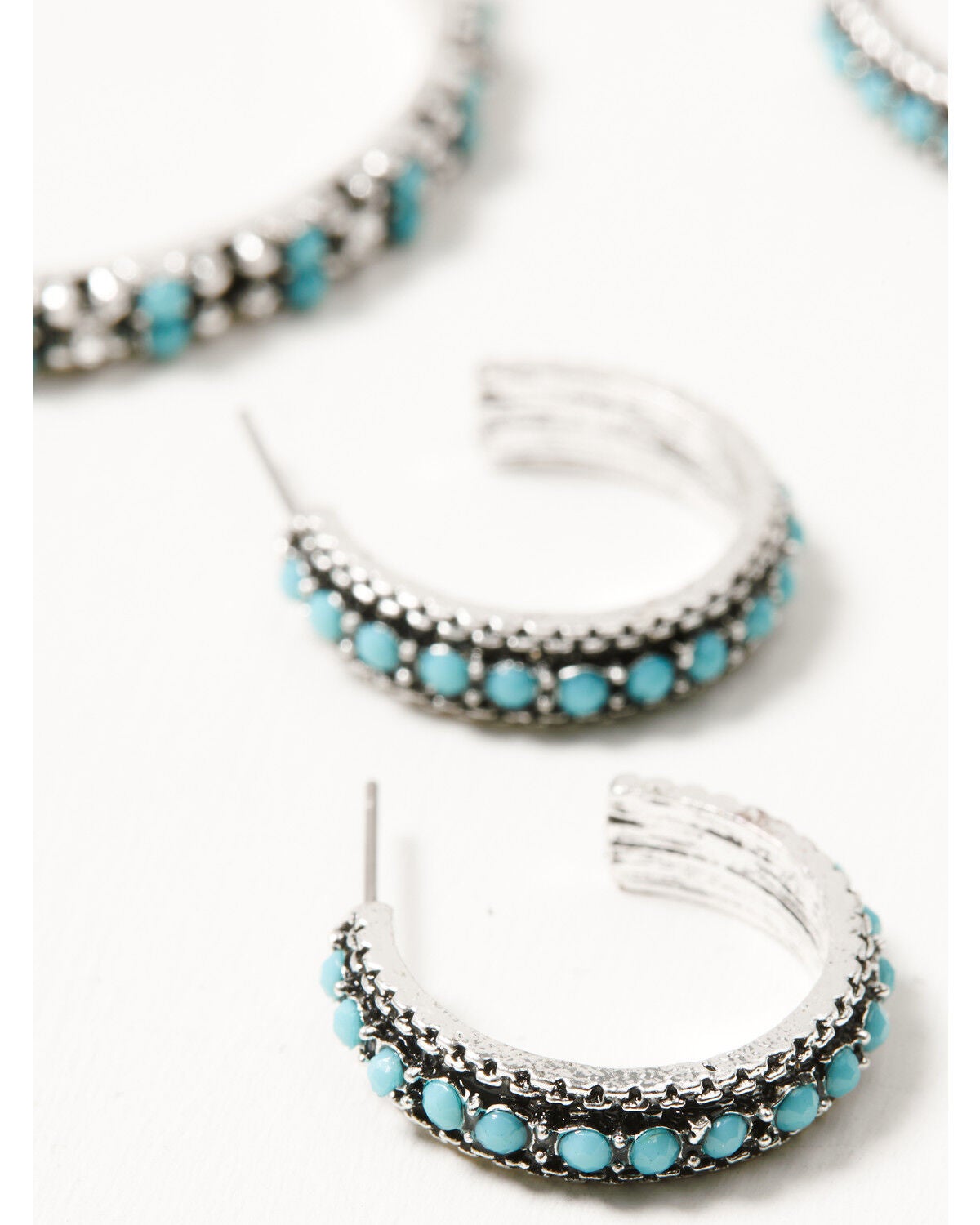 Image #2 - Shyanne Women's Hoop Earring Set - 3 Piece, Silver, hi-res