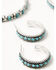 Image #2 - Shyanne Women's Hoop Earring Set - 3 Piece, Silver, hi-res