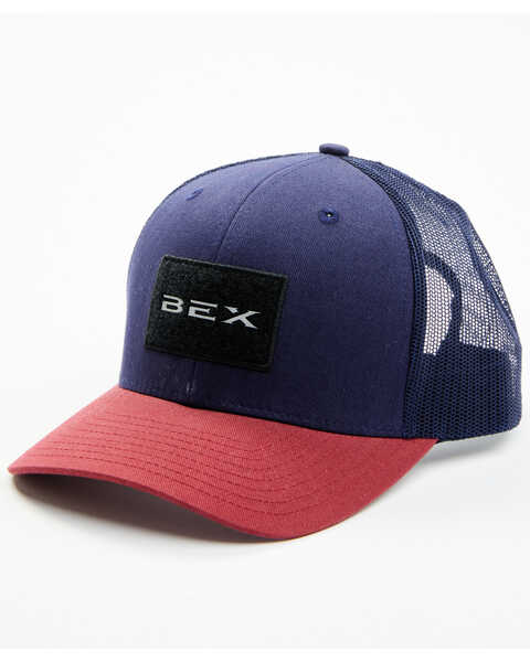 Image #1 - Bex Men's Stickem Logo Patch Ball Cap , Navy, hi-res