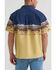 Image #2 - Wrangler X Coors Banquet Men's Border Print Resort Short Sleeve Snap Western Shirt, Tan, hi-res