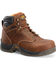 Image #1 - Carolina Men's 6" Waterproof Work Boots - Broad Toe, Brown, hi-res