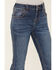 Image #4 - Shyanne Girls' Maren Medium Wash Embroidered Pocket Bootcut Comfort Stretch Denim Jeans , Medium Wash, hi-res