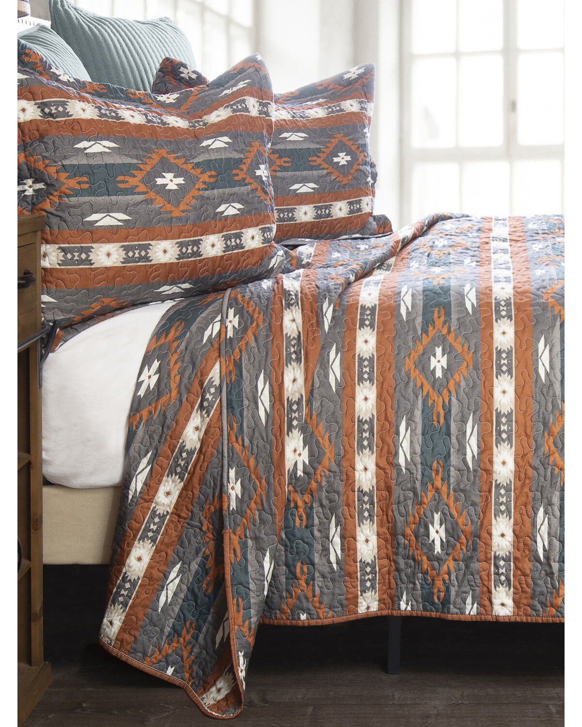 Image #3 - Carstens Home Wrangler Checotah Twin Quilt Set - 2 Piece, Multi, hi-res
