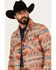 Image #2 - Rock & Roll Denim Men's Southwestern Snap Shirt Jacket, Tan, hi-res