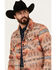 Image #2 - Rock & Roll Denim Men's Southwestern Snap Shirt Jacket , Tan, hi-res