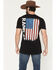 Image #1 - RANK 45&reg; Men's USA Bull Short Sleeve Graphic T-Shirt, Black, hi-res